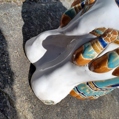 Elephant plant stand - stand, ceramic
