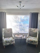 2 X WING BACK ARM CHAIRS