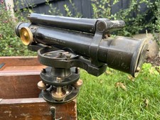 Vintage Wooden Box J Poore Theodolite Surveyors Level Upcycle For Tripod Derby
