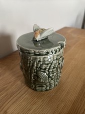 Vintage Honey Pot With Bee