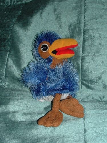 Vintage emu hand puppet small - vintage,