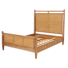 Rattan Bed Frame | Solid Wood