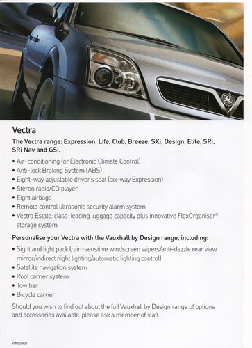 Vauxhall vectra showroom - vauxhall,