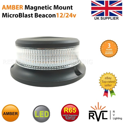Amber beacon led - amber, magnetic