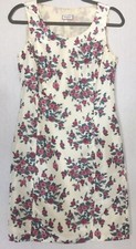 Max Mara Dress Max & Co Active Ivory Floral Lined Sleeveless Italy Wedding UK 8