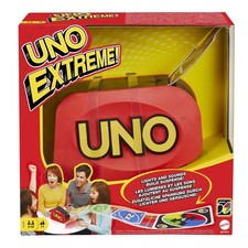 UNO Extreme Card Game Featuring Random Action Launcher with Lights & Sounds &