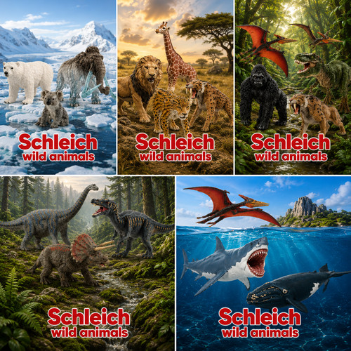 Schleich wildlife dinosaurs - wildlife,