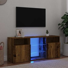 TV Cabinet with LED Lights TV Stand TV Unit Hall Entertainment Cenrtre vidaXL