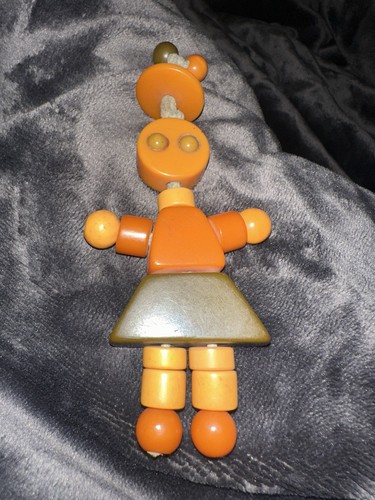 Vintage orange doll - vintage, doll/figure