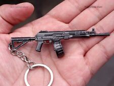 1/12 Mini  gun  RPK16 Rifle full metal  keychain toy gift  9cm