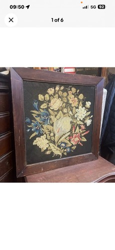 Hand made victorian tapestry - hand,