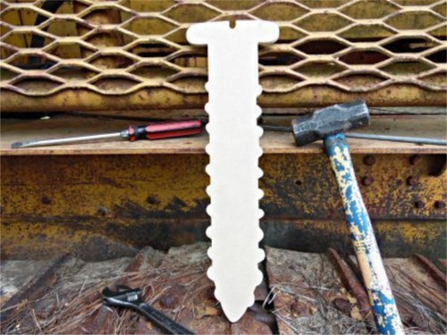 Wood screw shape unfinished - wood, shape,