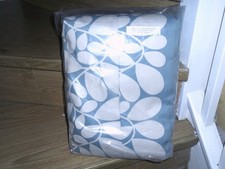 orla kiely sycamore stripe pair of curtains duck egg , 66 ins wide x 90 ins long