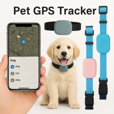 Mini Pet GPS Tracker–Waterproof Dog & Cat Collar Locator | Anti-Lost Real-Time🟢
