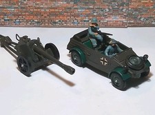 Britains 9788 Army Group Kubelwagen & German Field Gun WW2 Soldiers V good