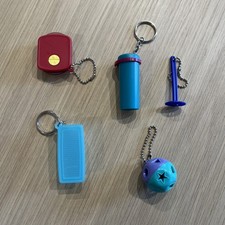 x5  Vintage Tupperware keyrings - New