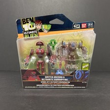 Ben 10 Water Hazard & Ultimate Swampfire Alien Creation Figure Set Toy SEALED