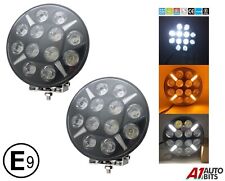 2X 9" Jumbo Round Full LED Spot Light For Sprinter Crafter Vivaro Transit Vans