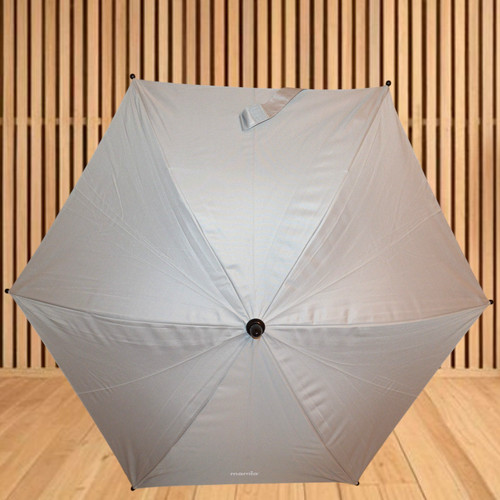 Silver grey pram parasol - grey,