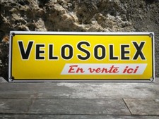 Enameled bicycle plate SOLEX service Enamel sign no moped Peugeot Vespa