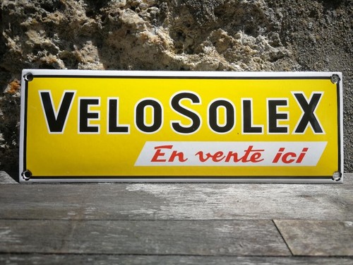 Enameled bicycle plate solex - enameled,