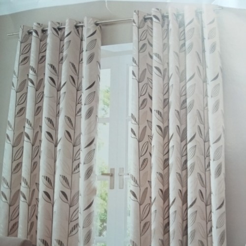 Dalton black eyelet curtain - curtain, by