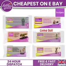 Super Sculpey ModellingFull Range Beige Medium Firm Grey Living Doll Baby Light