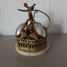 Antique French Palais Royal Dinner Bell With Original Bird  Circa 1850.Working.