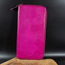 Mulberry Travel Wallet Zip Around Leather Travel Wallet Mulberry Pink