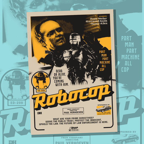 Robocop 80s movie themed - movie,