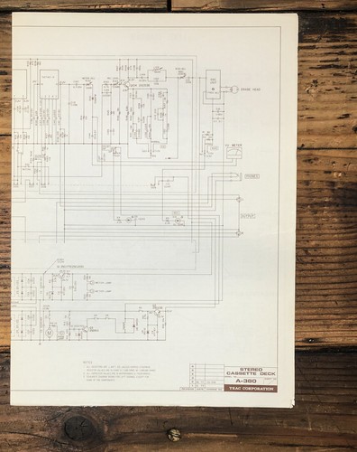Teac 380 cassette fold - a-380, out