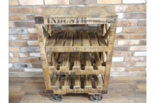 Wine Rack Trolley Bar Retro Industrial vintage wine beer store urban Assembled