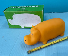 Effe Franca Dolls Rubber Toys GOMMA Yellow Hippopotamus