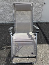 Lafuma Futura XL Zero Gravity Steel Framed Lawn Recliner Chair, Seigle (Used)