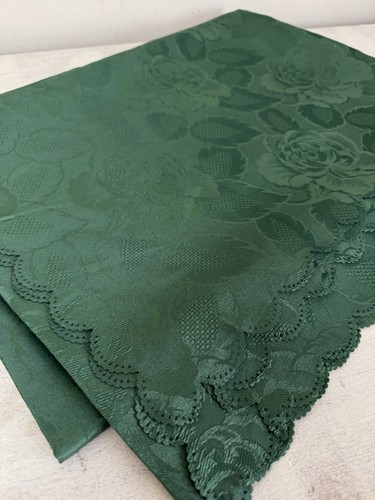 Vintage tablecloth green - tablecloth,