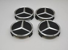 4 x Black Mercedes Benz 75mm