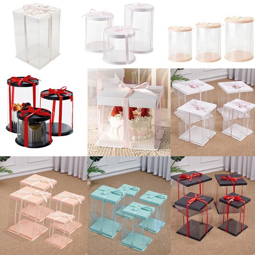Large clear pvc gift boxes - large,