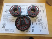 Excellent Vintage leeda LC80 LC 80 trout fly fishing reel + 2 spare spools etc..