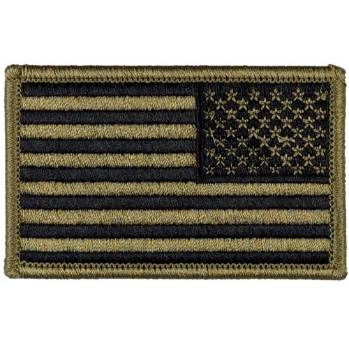Reverse american flag - flag, patch