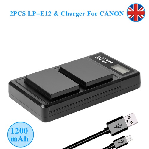 2pack e12 battery - lp-e12,