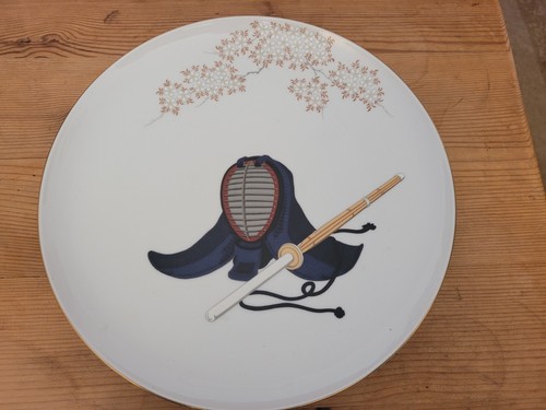 Kendo plate with men and - kendo,