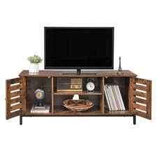 Rustic Brown Black TV Stand