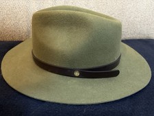 Southern Gents Wide Brim Fedora Size Small Olive Green