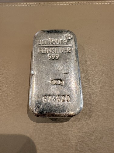 Umicore silver bullion bar - umicore,