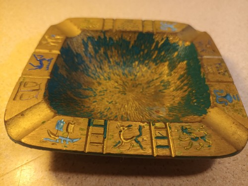 Vintage metal ashtray - vintage,