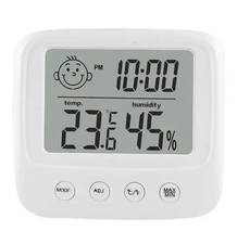 Digital Indoor Humidity Gauge and Room Thermometer for Home Use White Color