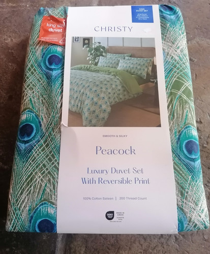 Christy peacock duvet - christy,