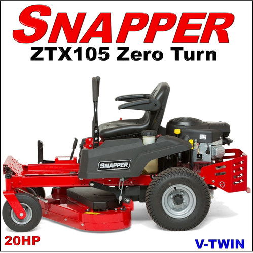 Snapper ztx105 20hp 91cm - snapper,