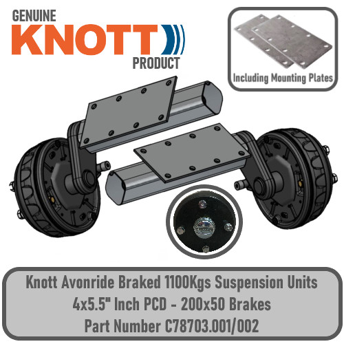 Knott trailer 1100kg braked - trailer,