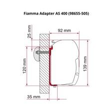 Fiamma Awning Adaptor AS 400